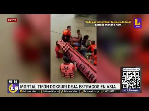 Tifón Doksuri en Filipinas deja 39 muertos y alerta aumento de nivel