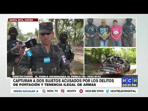 ¡Al mamo! Los acusan de proveer armas y municiones a bandas criminales en Santa Rita de Copán