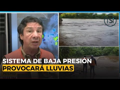 Sistema de baja presión provocara lluvias en las próximas horas en el país