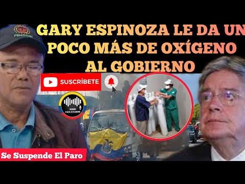 GARY ESPINOZA PRESIDENTE DE FENOCIN LE DA OXÍGENO AL GOBIERNO DE LASSO NO HAY PARO NOTICIAS RFE TV