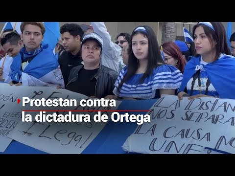 Miles de nicaragüenses protestas fuera de su país contra la dictadura de Daniel Ortega