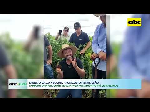 Campeón en producción de soja en Brasil compartió experiencias con productores