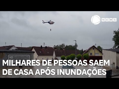 Milhares de pessoas saem de casa após inundações na Alemanha