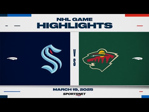 NHL Highlights | Kraken vs. Wild - March 19, 2025