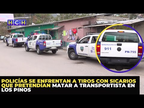 Policías se enfrentan a tiros con sicarios que pretendían matar a transportista en Los Pinos