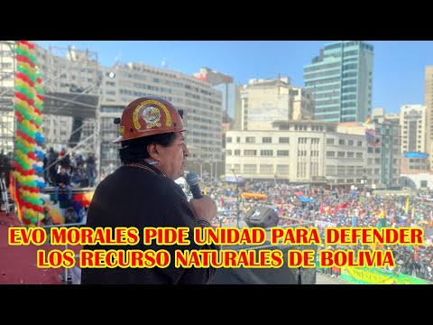 EVO MORALES MENCIONÓ QUE ESTADOS UNIDOS VIENE POR EL LITIO BOLIVIANO..