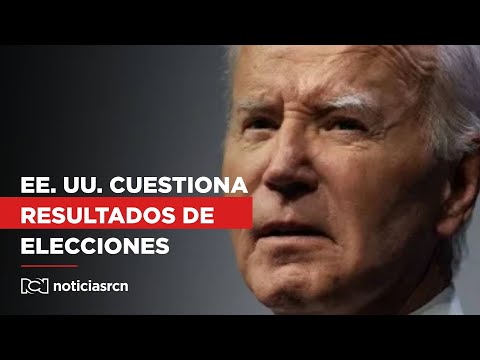 Estados Unidos cuestiona resultado de elecciones en Venezuela y pide que se garantice la democracia