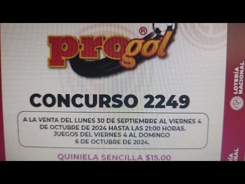 resultados Progol 2249