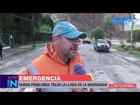 Fuertes lluvias ocasionan varios problemas en la zona Sur de La Paz