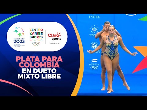 Gustavo Sánchez y Jennifer Cerquera le dan a Colombia la plata en dueto mixto libre