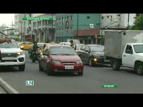 Realizan control policial en las calles de Guayaquil