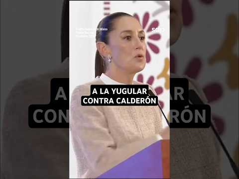 CINISMO: CLAUDIA SHEINBAUM   responde a CALDERÓN sobre comentarios sobre CRIMEN ORGANIZADO