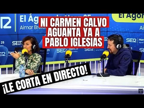 Pablo Iglesias ‘pasa el cazo’ en directo en la SER y lo que dice Carmen Calvo es sublime