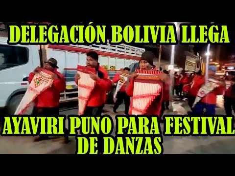 PASACALLE DE DANZAS DE LA DELEGACIÓN DE ORURO BOLIVIA QUIENES LLEGARON PUNO...