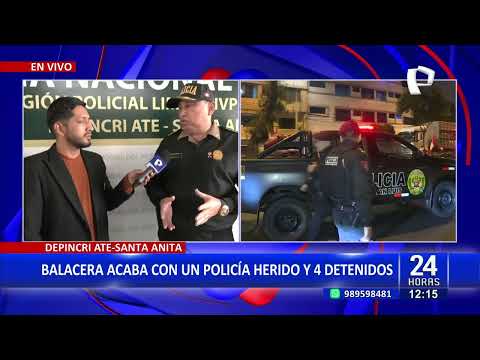 #24HORAS VIVO| BALACERA TERMINA CON UN POLICÍA HERIDO Y 4 DETENIDOS