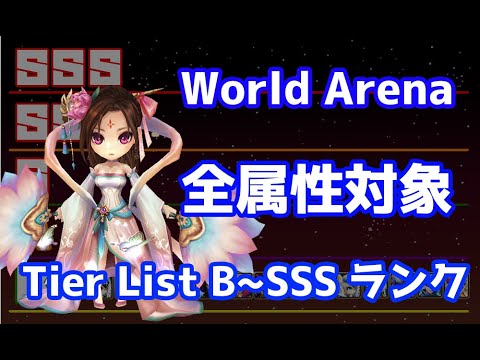 World Arena Season33 - 34スキル修正まで Tier List B ~ SSS ランク【Summoners War | サマナーズウォー】