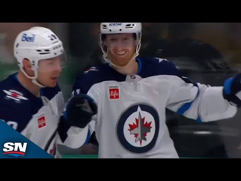 Jets Kyle Connor Finds Space And Snaps 40th Goal Past Stars Jake Oettinger
