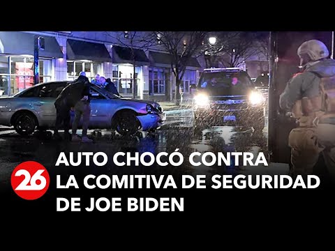Alerta de seguridad: un auto chocó contra la comitiva de seguridad de Joe Biden en Delaware
