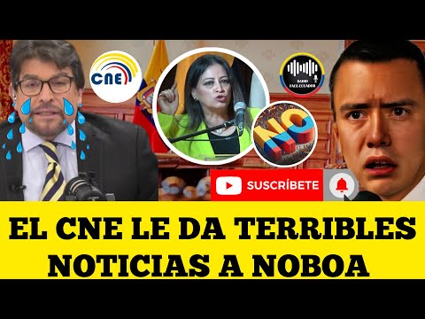 CNE LE DA TERRIBLES NOTICIAS AL PRESIDENTE DANIEL NOBOA Y PAUTERO DE VERA NOTICIAS RFE TV