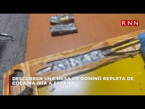 Descubren una mesa de dominó llena de cocaína iría a España