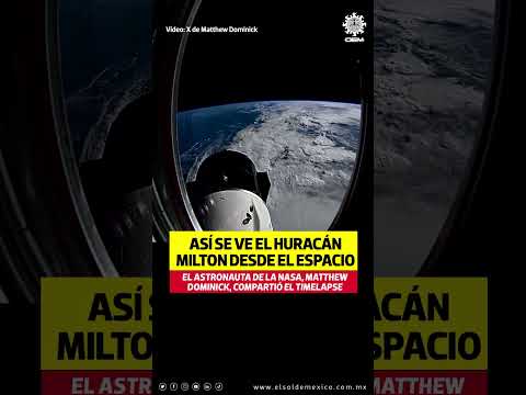 Astronauta comparte vista del huraca?n milton desde el espacio