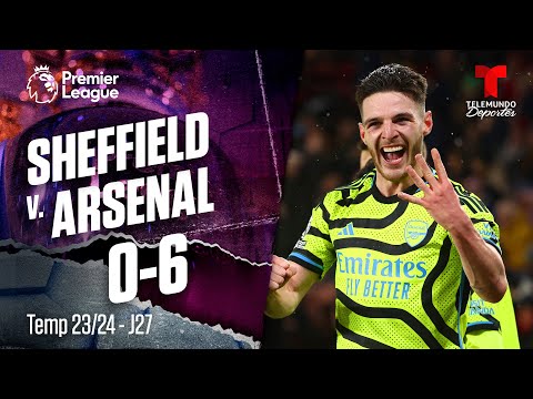 Highlights & Goles: Sheffield v. Arsenal 0-6 | Premier League | Telemundo Deportes