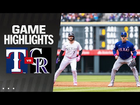 Rangers vs. Rockies Game Highlights (5/12/24) | MLB Highlights