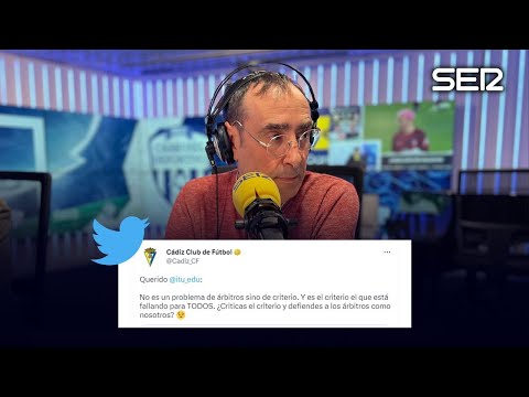 El Cádiz responde a este video de Iturralde González: Tienen que denunciar la roja a Canales