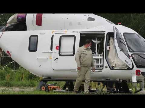 El Ansat, un helicóptero ambulancia para pacientes con covid-19