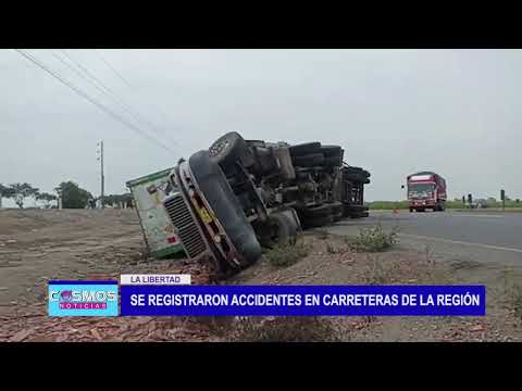 Se registran accidentes en carreteras de la región