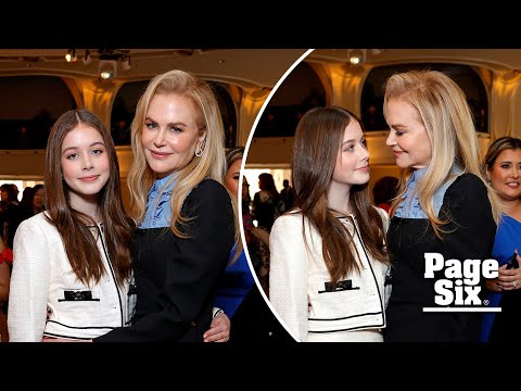 Nicole Kidman’s daughter Faith, 13, makes rare appearance with mom at star-studded women’s gala