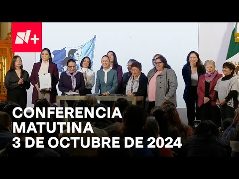 Conferencia Claudia Sheinbaum hoy / 3 de octubre de 2024 | EN VIVO