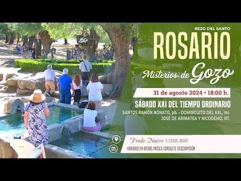 SANTO ROSARIO MEDITADO de hoy Sábado (Misterios Gozosos) en DIRECTO desde PRADO NUEVO a las 18:00 h.