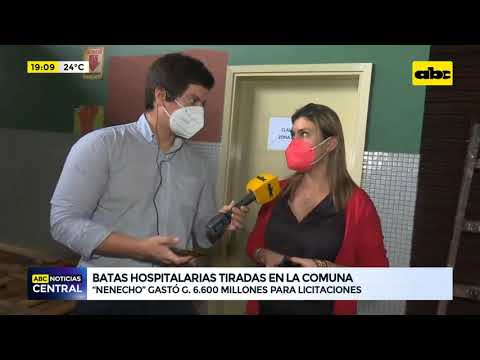 Batas hospitalarias tiradas en la comuna de Asunción