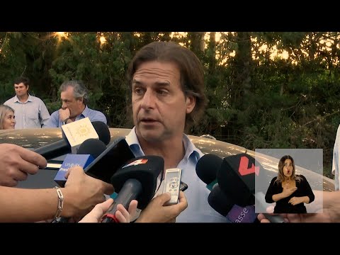 Declaraciones a la prensa del presidente de la República, Luis Lacalle Pou, en Salto