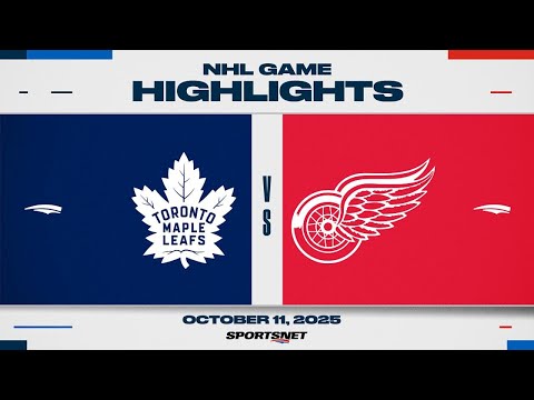 NHL Highlights | Maple Leafs vs. Red Wings - October 11, 2025