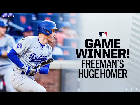 Freddie Freeman blasts a HUGE HR to win it for the Dodgers!