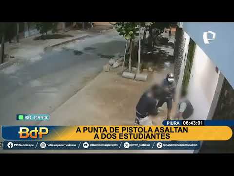 Delincuentes en motocicleta asaltan a estudiantes preuniversitarios en Piura