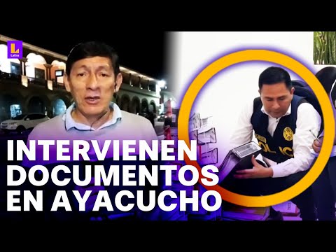 ¿Sustraen evidencia contra Oscorima?: Fiscalía interviene sede de gobierno regional de Ayacucho