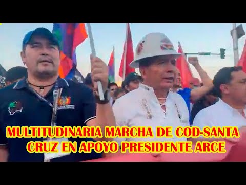 ROLANDO BORDA ENCABEZO MULTITUDINARIA MARCHA EN DEFEN-SA DE LA DEMOCRACIA Y EN RECHA-ZO DE CAMACHO
