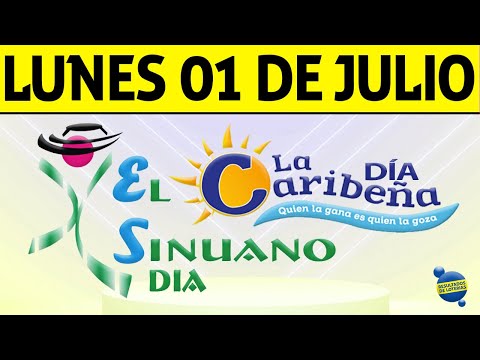 Resultados CARIBEÑA y SINUANO DIA del Lunes 1 de Julio de 2024  CHANCE