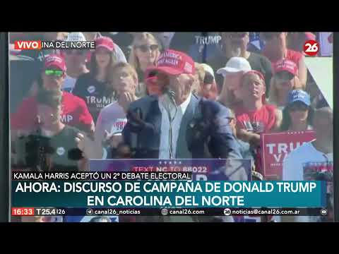 VIVO - EEUU | TRUMP continúa con su CAMPAÑA ELECTORAL en CAROLINA DEL NORTE