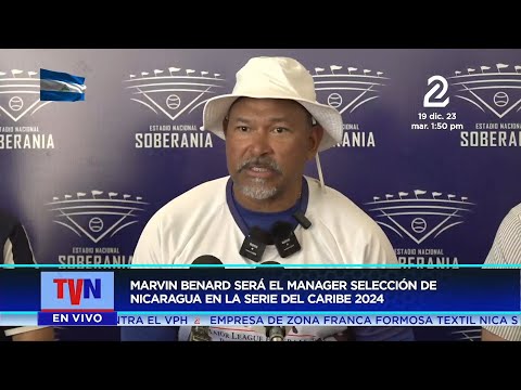 Marvin Benard será el manager de la selección de Nicaragua en la serie del Caribe 2024