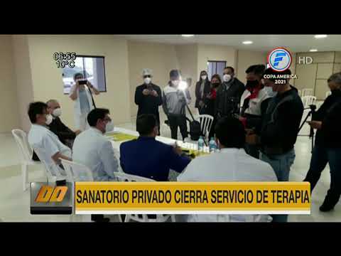 Sanatorio privado cierra servicio de terapia intensiva