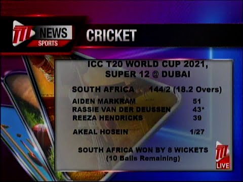 ICC T20 World Cup: West Indies Beaten By South Africa