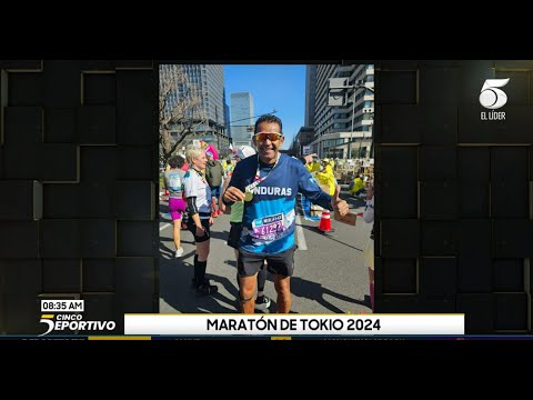 El hondureño atleta Eduar Raudales participa en Maratón en Tokio 2024