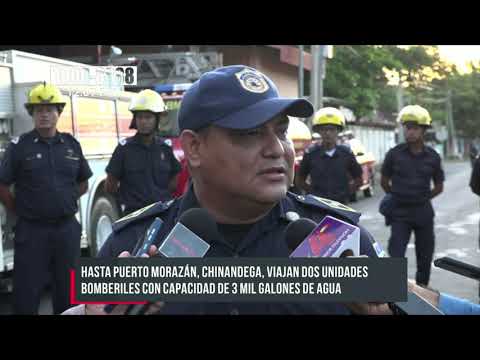 Pronta inauguración: Salen dos unidades bomberiles para Puerto Morazán, Chinandega - Nicaragua