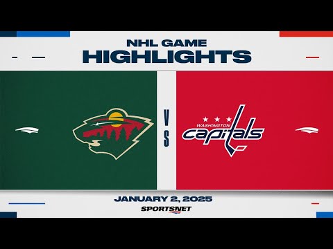 NHL Highlights | Wild vs. Capitals - January 2, 2025