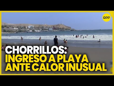 Chorrillos: Decenas de personas ingresan a la playa ante calor inusual en invierno