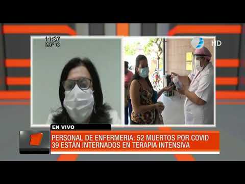Más de 50 enfermeros ya fallecieron por Covid-19 en Paraguay